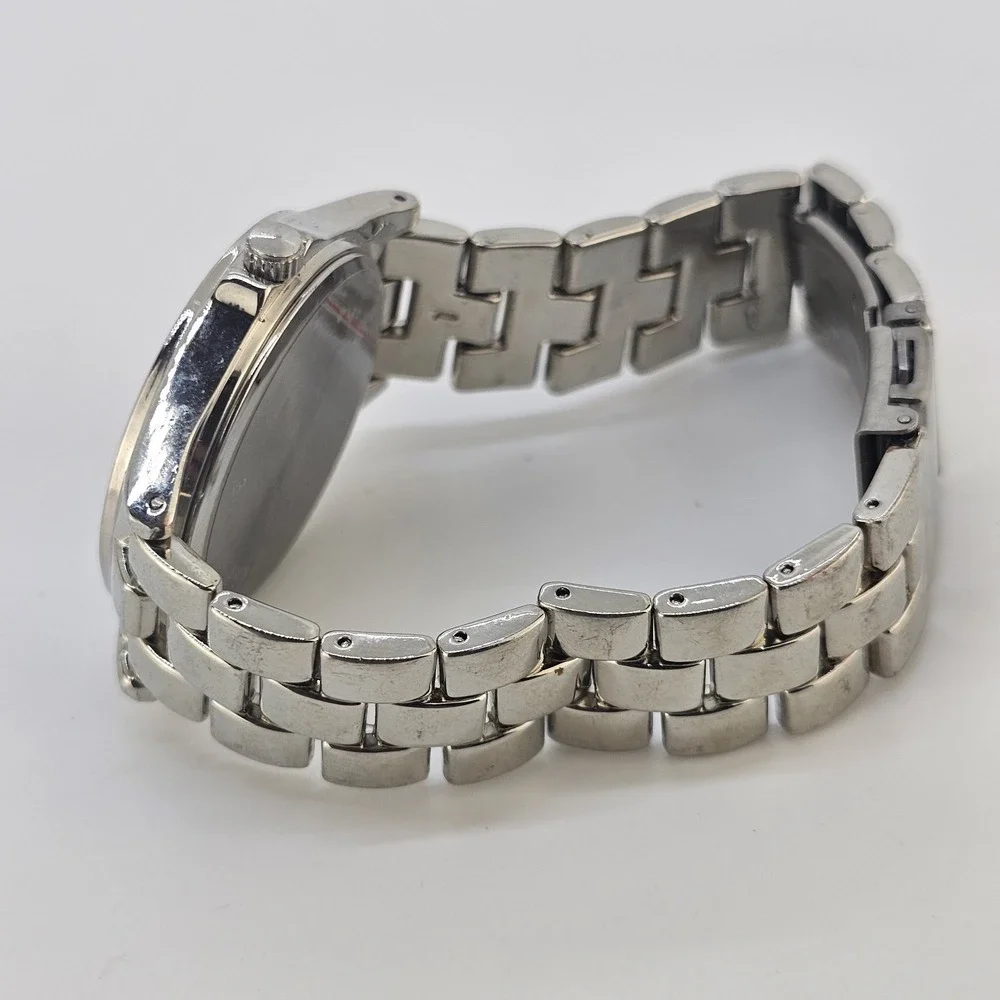 Women's Analog Watch 36MM Gray Dial Gray Metal Bands 6.5